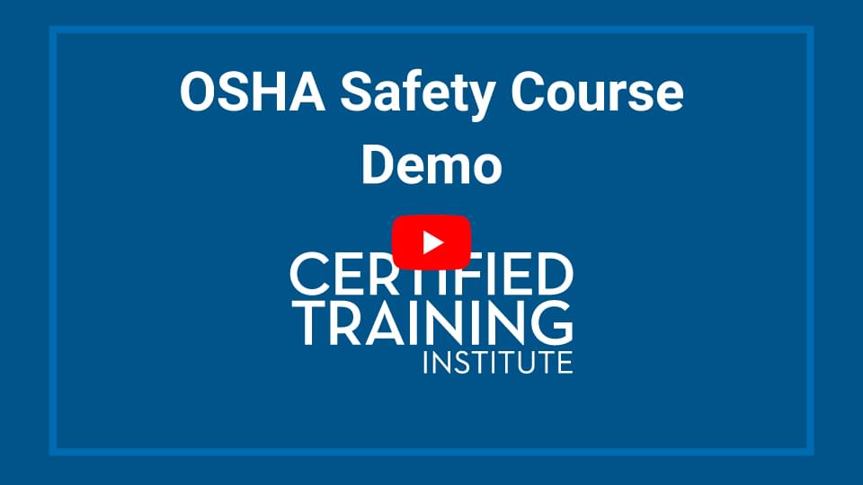 OSHA Safety Course Demo