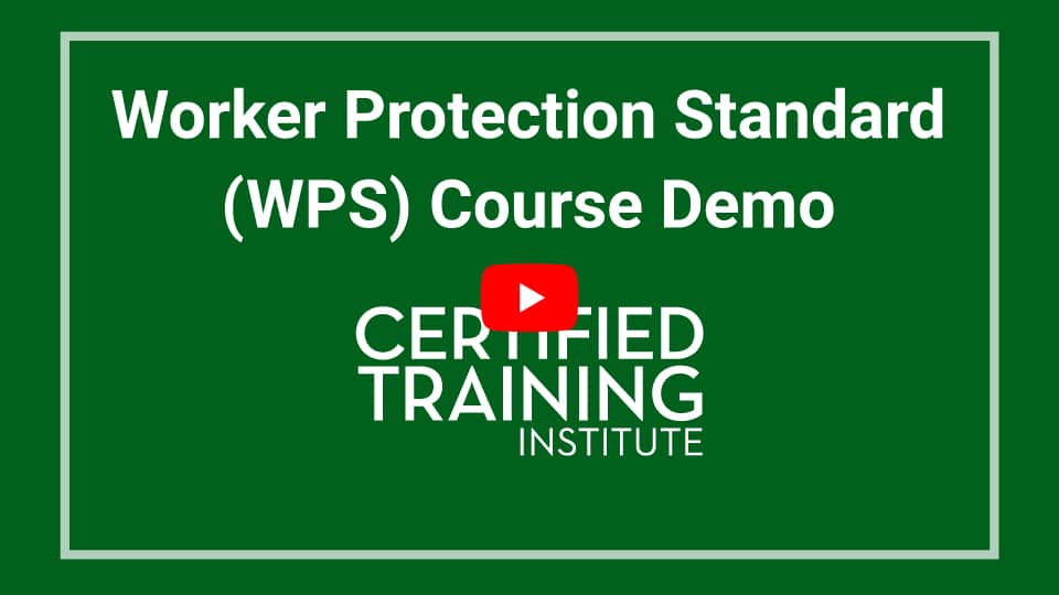 Worker Protection Standard
